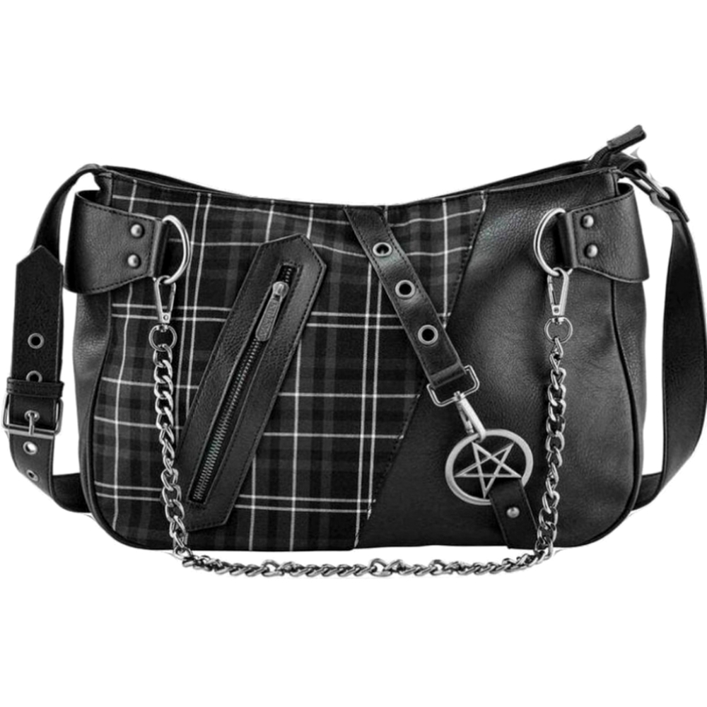 Killstar tartan gray bag